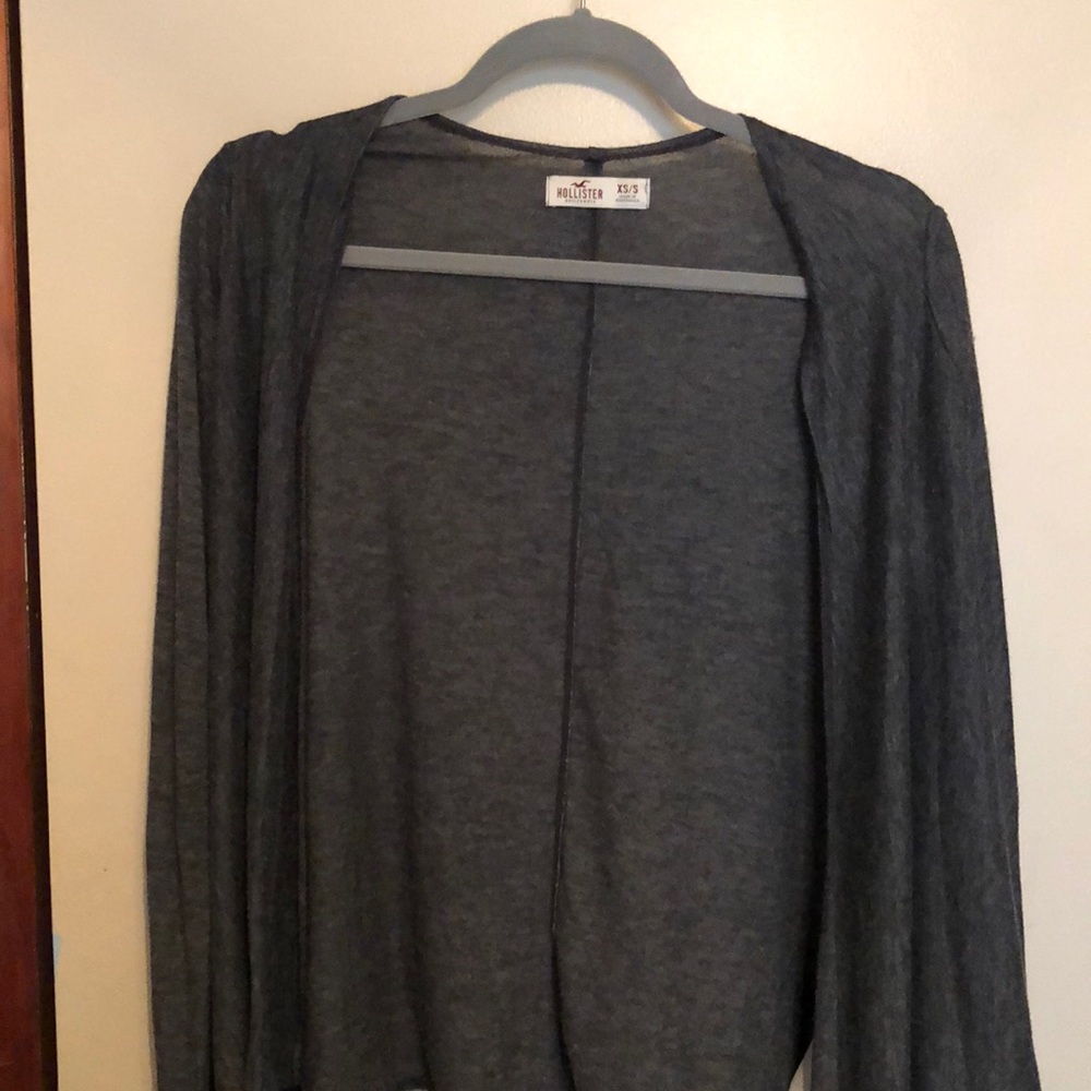 Gray Hollister Cardigan